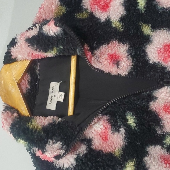 Sandy Liang X Target Jacket Womens Size Xs X-small Black Pink Green Flor… - Picture 2 of 12